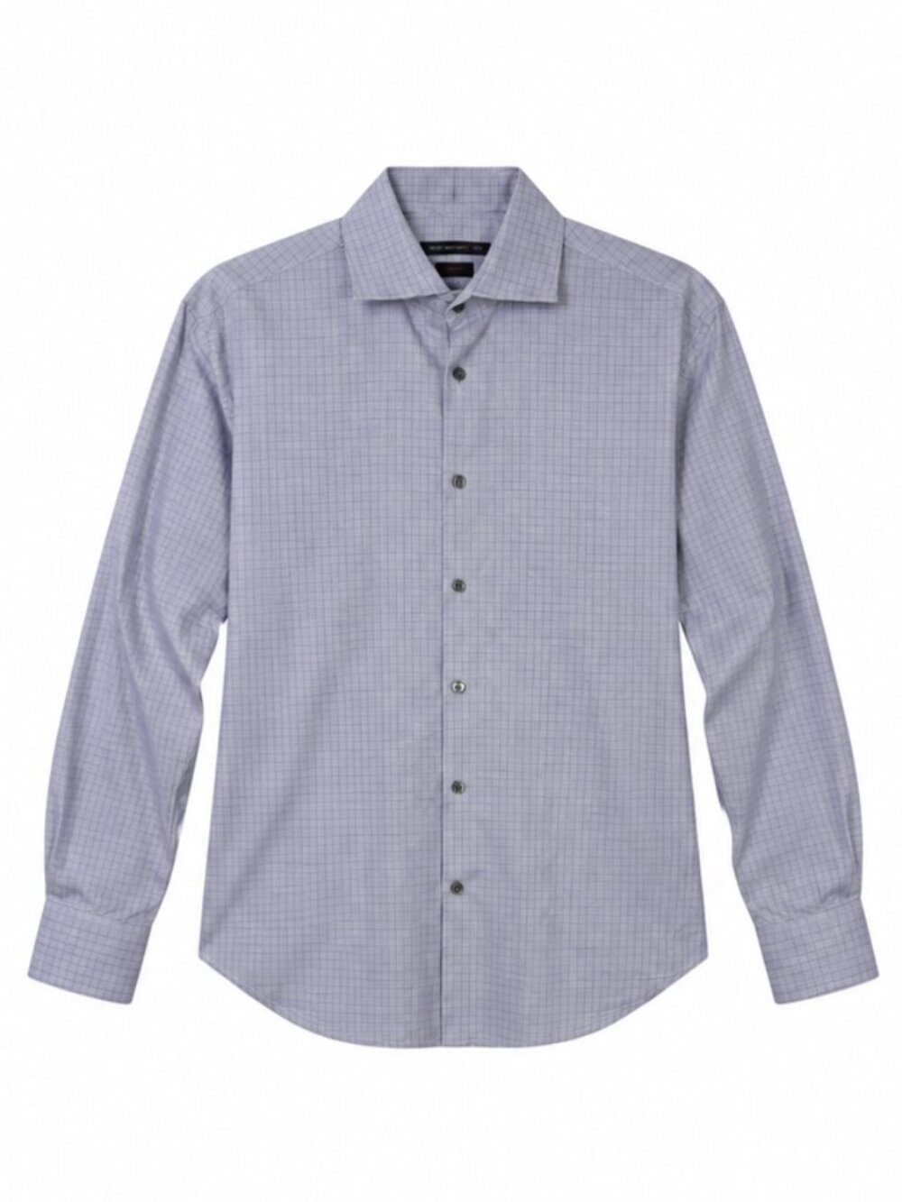John Varvatos Slim Fit Cotton Stretch Micro Check Button Up Shirt 15 32/33